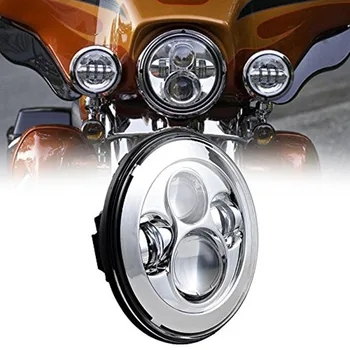 Black / Chrome Round 7 inch led motorcycle headlight for motorcycle headlamp motorbike driving light with DOT certificate
Black / Chrome Round 7 inch led motorcycle headlight for motorcycle headlamp motorbike driving light with DOT certificate
