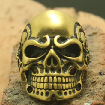 Men Boy 316L Stainless Steel Cool Punk Gothic Dull Polishing Golden Classic Hot Evil Demon Skull Ring Factory Price
Men Boy 316L Stainless Steel Cool Punk Gothic Dull Polishing Golden Classic Hot Evil Demon Skull Ring Factory Price