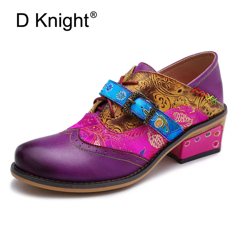 D Knight Vintage Women's Pumps Genuine Leather Shoes Women Bohemian Printed Ankle Strap Block Heels Spring Summer Shoes Zapatos
D Knight Vintage Women's Pumps Genuine Leather Shoes Women Bohemian Printed Ankle Strap Block Heels Spring Summer Shoes Zapatos
