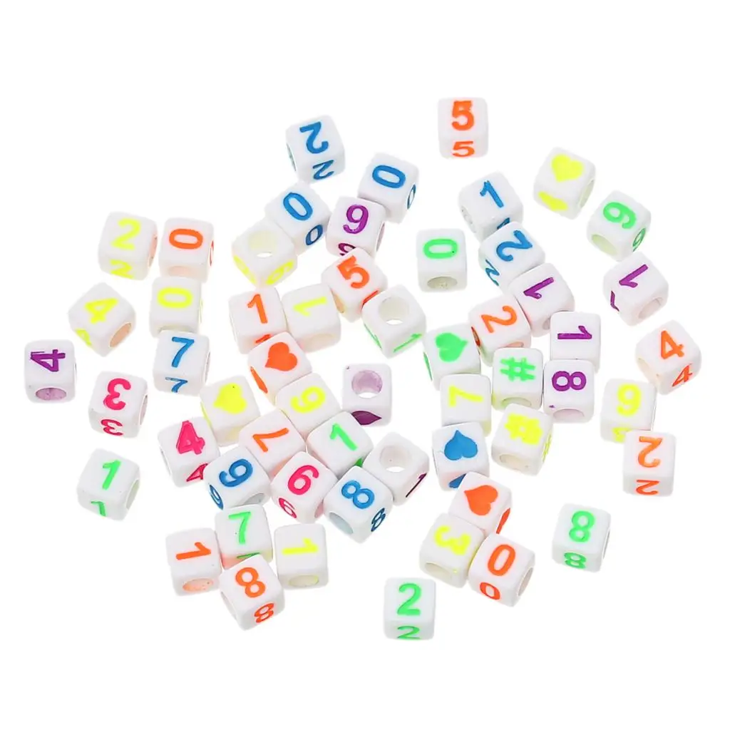 Acrylic Spacer Beads Cube Mixed Number Pattern About 6mm( 2/8") x 6mm( 2/8"), Hole: Approx 3.6mm, 40 PCs
Acrylic Spacer Beads Cube Mixed Number Pattern About 6mm( 2/8") x 6mm( 2/8"), Hole: Approx 3.6mm, 40 PCs