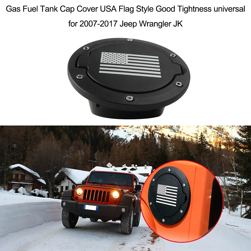 Gas Fuel Tank Cap Cover USA Flag Style Good Tightness Universal for 2007-2017 Jeep Wrangler JK
Gas Fuel Tank Cap Cover USA Flag Style Good Tightness Universal for 2007-2017 Jeep Wrangler JK