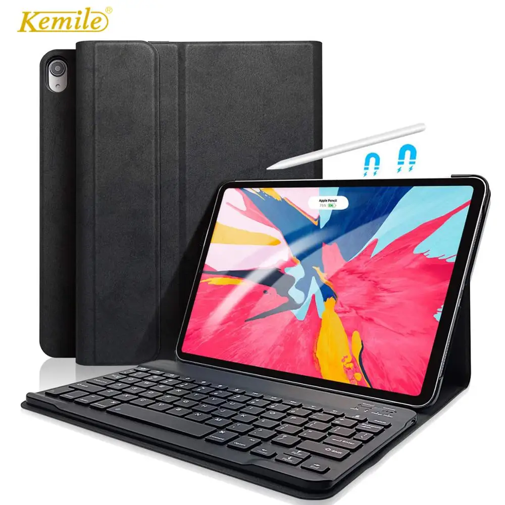 For New iPad Pro 11 Case W Wireless Bluetooth Keyboard Smart Leather Protective Cover For iPad Pro 11 inch 2018 tablet Keypad
For New iPad Pro 11 Case W Wireless Bluetooth Keyboard Smart Leather Protective Cover For iPad Pro 11 inch 2018 tablet Keypad