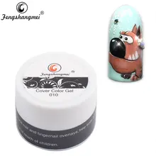 Fengshangmei 8g peinture Gel couleur facile à tremper Arts ongles conception couverture Gel dessin 3D Sculpture Gel vernis(China)