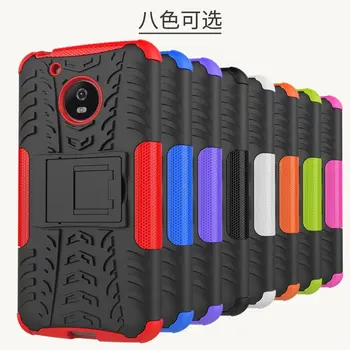 

100pcs/lot PC+TPU 2in1 Hybrid Combo Armor Rugged Stand Case For Motorola Moto G5 /Moto G5 Plus/G4 Play / G4 Plus/Z2 Play