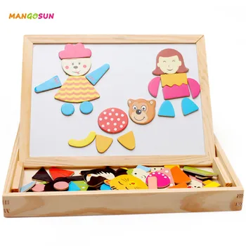 Multifunctional Wooden Toys Magnetic Puzzle Developing Toys for Children Family Figure Status Puzzle with Drawing Board
Multifunctional Wooden Toys Magnetic Puzzle Developing Toys for Children Family Figure Status Puzzle with Drawing Board