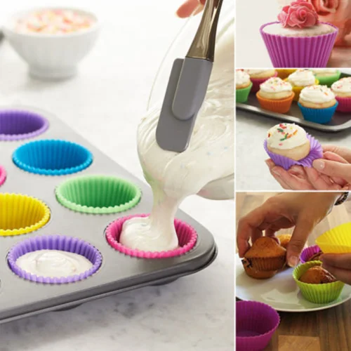 12Pcs Silicone Cake Muffin Chocolate Cupcake Mold Liner Baking Cup Solid Color Hot Sale Cookie Mold
12Pcs Silicone Cake Muffin Chocolate Cupcake Mold Liner Baking Cup Solid Color Hot Sale Cookie Mold