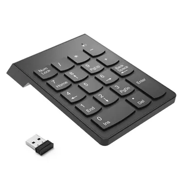 2.4G Wireless USB Numeric Keypad Mini Numpad 18 Keys Digital Keyboard For Desktop Notebook Compatible
2.4G Wireless USB Numeric Keypad Mini Numpad 18 Keys Digital Keyboard For Desktop Notebook Compatible