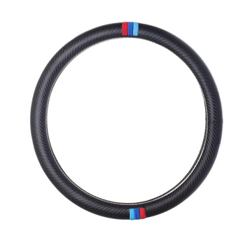 Car styling for 3 colors stripe edition diameter 38cm Carbon fiber steering wheel cover for BMW Mercedes benz audi accessories
Car styling for 3 colors stripe edition diameter 38cm Carbon fiber steering wheel cover for BMW Mercedes benz audi accessories