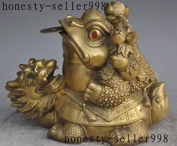 christmas China Fengshui Brass Coin Money Golden Toad Spittor dragon turtle Rich Statue halloween
christmas China Fengshui Brass Coin Money Golden Toad Spittor dragon turtle Rich Statue halloween