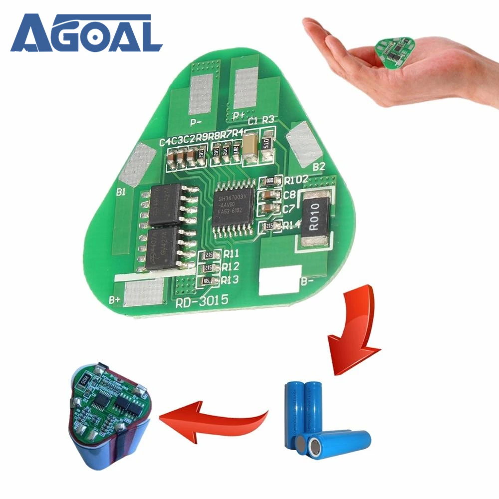 4A 3S Li-ion Lithium Battery Protection Circuit Board Three Cell PCB Free Shipping
4A 3S Li-ion Lithium Battery Protection Circuit Board Three Cell PCB Free Shipping