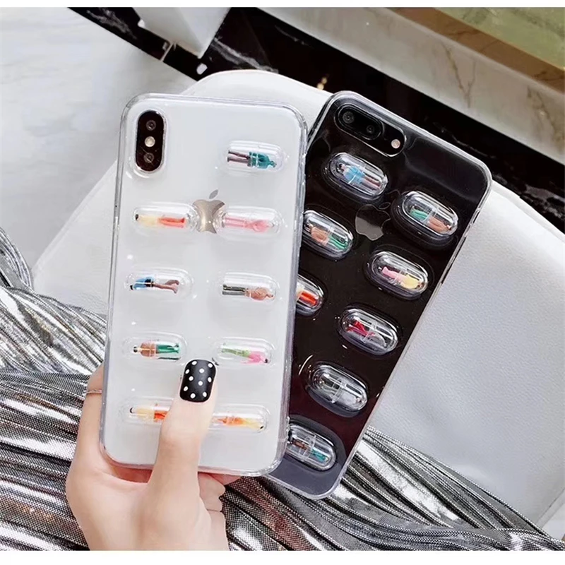 RMJ-DNA Fashion funny 3D Chill Pills Cover Case For Iphone 8 7plus x transparent soft tpu Phone Cases for iphone 6 6s plus Coque
RMJ-DNA Fashion funny 3D Chill Pills Cover Case For Iphone 8 7plus x transparent soft tpu Phone Cases for iphone 6 6s plus Coque