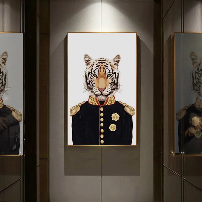Vintage General Animals Canvas Printings Painting Deer Lion Tiger Wall Art Poster Pictures for Office Study Room Home Decoration
Vintage General Animals Canvas Printings Painting Deer Lion Tiger Wall Art Poster Pictures for Office Study Room Home Decoration