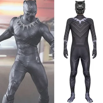 Black Panther Costume Movie Superhero T'Challa Cosplay Kids Adult Jumpsuit 3D Printe Bodysuit Halloween Party Outfit Suit Make
Black Panther Costume Movie Superhero T'Challa Cosplay Kids Adult Jumpsuit 3D Printe Bodysuit Halloween Party Outfit Suit Make