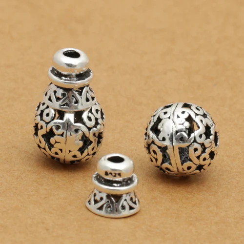 Handmade 925 Silver Guru Bead Pure Tibetan Lucky Symbol Mala's Buddhist Prayer Beads | Украшения и аксессуары