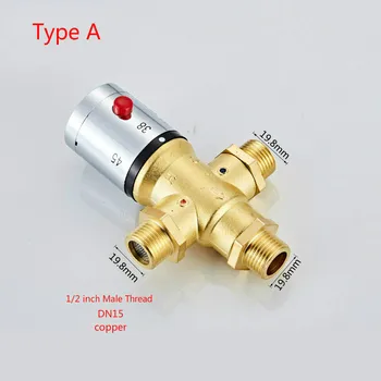 Brass Thermostatic Mixing Valve Bathroom Faucet Temperature Mixer Control Thermostatic Valve pipe thermostat valve DN15 DN20
Brass Thermostatic Mixing Valve Bathroom Faucet Temperature Mixer Control Thermostatic Valve pipe thermostat valve DN15 DN20