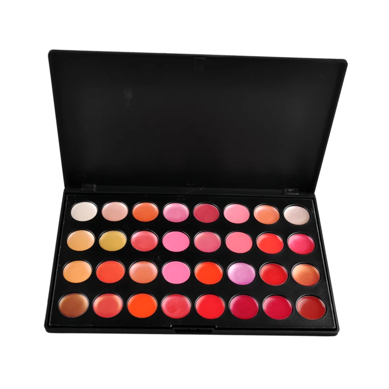 32 Colors Lips Lipstick Palette Professional Makeup Lipstick Cake Cosmetic Makeup Tool Bright Lipstick Palette Long-Lasting