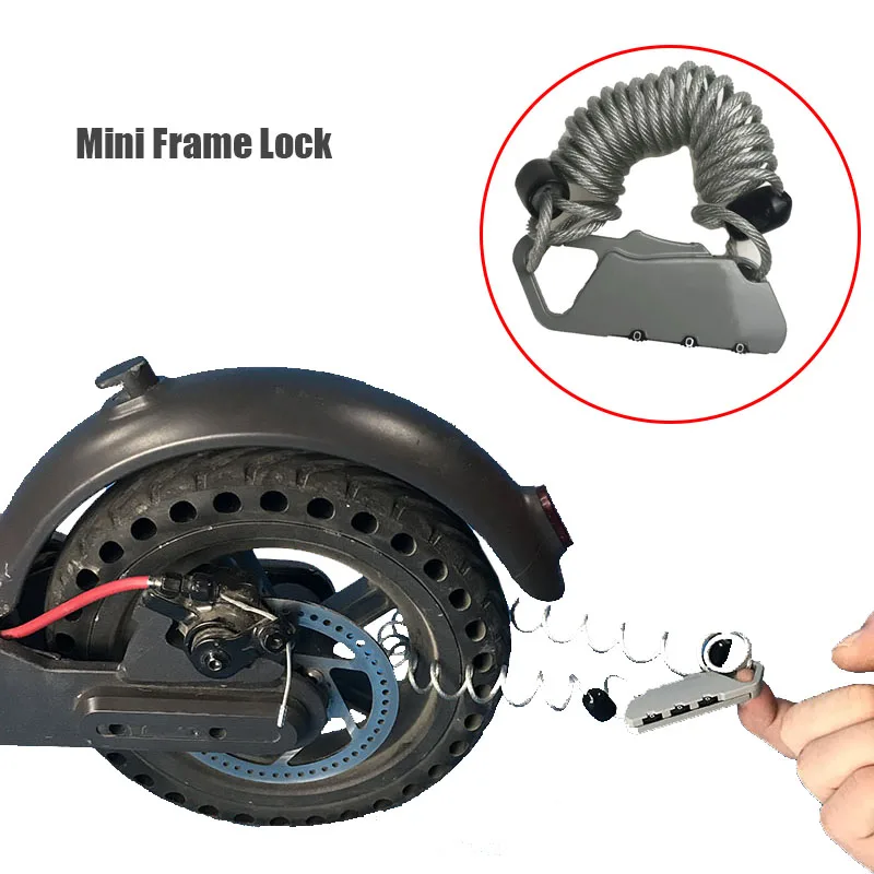 Xiaomi Electric Scooter Code Lock Wire Rope Car Lock Portable Anti-theft Lock Xiaomi M365 Lock For Electric Scooter Accessories
Xiaomi Electric Scooter Code Lock Wire Rope Car Lock Portable Anti-theft Lock Xiaomi M365 Lock For Electric Scooter Accessories