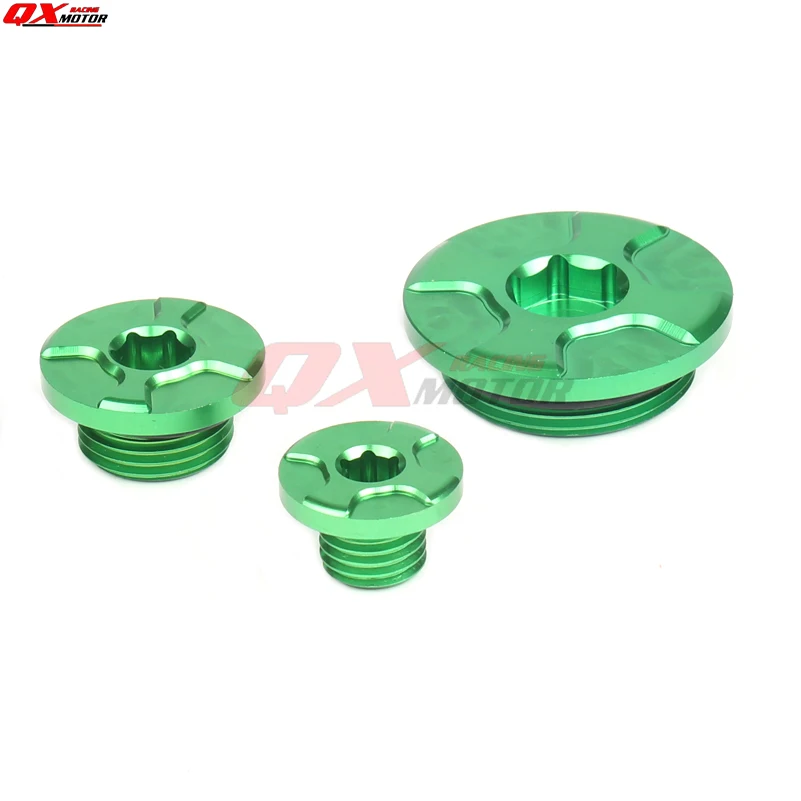 CNC Engine Timing Oil Filter Plug Set Fit KX250F 11-16 KX450F 09-16 KLX450R 08-15 Dirt Bike Motocross Off Road Motorcycle
CNC Engine Timing Oil Filter Plug Set Fit KX250F 11-16 KX450F 09-16 KLX450R 08-15 Dirt Bike Motocross Off Road Motorcycle
