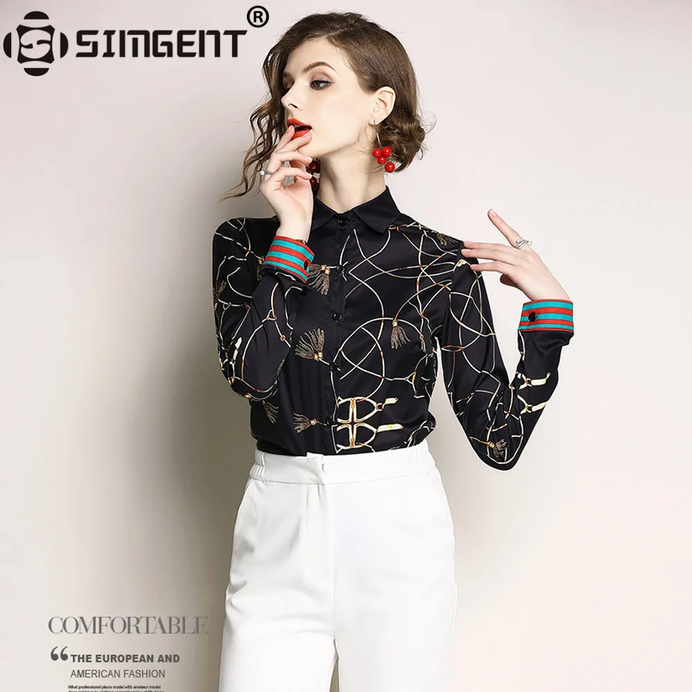 Simgent New Fashion Women Elegant Long Sleeve Turn Down Collar Office Shirts Woman Blouses Tops Camisa Femenina Mujer SG85111
Simgent New Fashion Women Elegant Long Sleeve Turn Down Collar Office Shirts Woman Blouses Tops Camisa Femenina Mujer SG85111