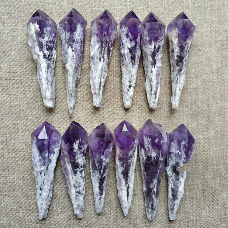 Natural amethyst original stone ornaments scepter amethyst backbone crystal ore wool specimens healing energy stone
Natural amethyst original stone ornaments scepter amethyst backbone crystal ore wool specimens healing energy stone