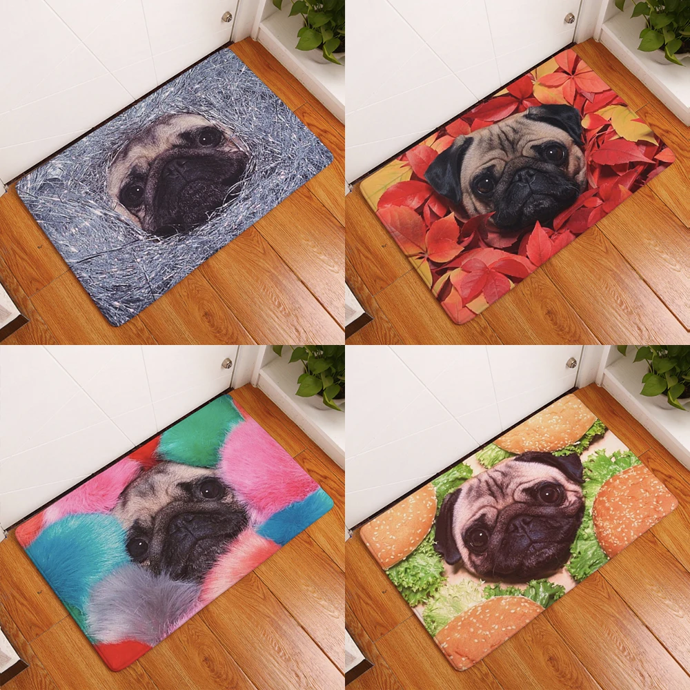 Fruit Flower Pug Dog Puppy Doormat Bath Kitchen Carpet Decorative Anti-Slip Mats Room Car Floor Bar Rugs Door Home Decor Gift
Fruit Flower Pug Dog Puppy Doormat Bath Kitchen Carpet Decorative Anti-Slip Mats Room Car Floor Bar Rugs Door Home Decor Gift