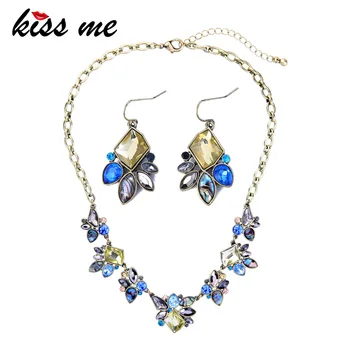 KISS ME Vintage Jewelry Sets African Beads Statement Necklace Earrings Women Wedding Party Accessories
KISS ME Vintage Jewelry Sets African Beads Statement Necklace Earrings Women Wedding Party Accessories