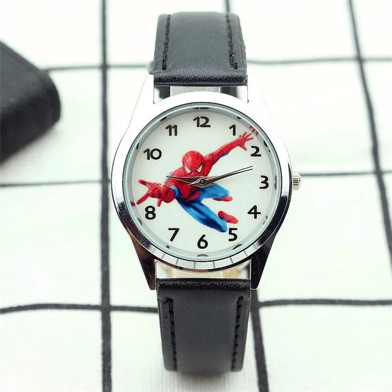Cartoon spider-man children's quartz watch is popular among primary and middle school students circular strap wristwatch
Cartoon spider-man children's quartz watch is popular among primary and middle school students circular strap wristwatch