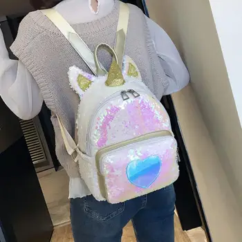 Rdywbu 2 Way Sequins Unicorn Backpack Fashion Glitter School Book Bag Girls Cute Hologram Laser PU Leather Travel Mochila
Rdywbu 2 Way Sequins Unicorn Backpack Fashion Glitter School Book Bag Girls Cute Hologram Laser PU Leather Travel Mochila