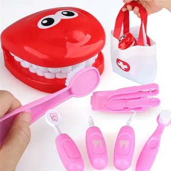 Kids Pretend Play Toy Dentist Check Teeth Model Set Medical Kit Educational Role Play Simulation Learning Toys For Children
Kids Pretend Play Toy Dentist Check Teeth Model Set Medical Kit Educational Role Play Simulation Learning Toys For Children