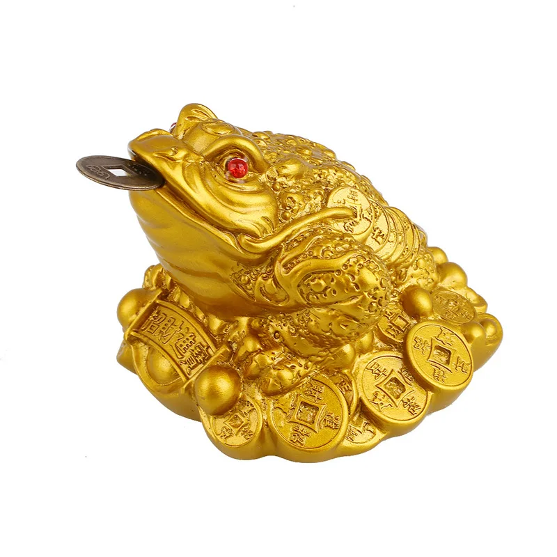 LUCKY Feng Shui Toad Decoration Crafts Home Office Decor Desktop Ornaments Money Fortune Wealth Chinese Gold Frog Toad Coin Gift
LUCKY Feng Shui Toad Decoration Crafts Home Office Decor Desktop Ornaments Money Fortune Wealth Chinese Gold Frog Toad Coin Gift