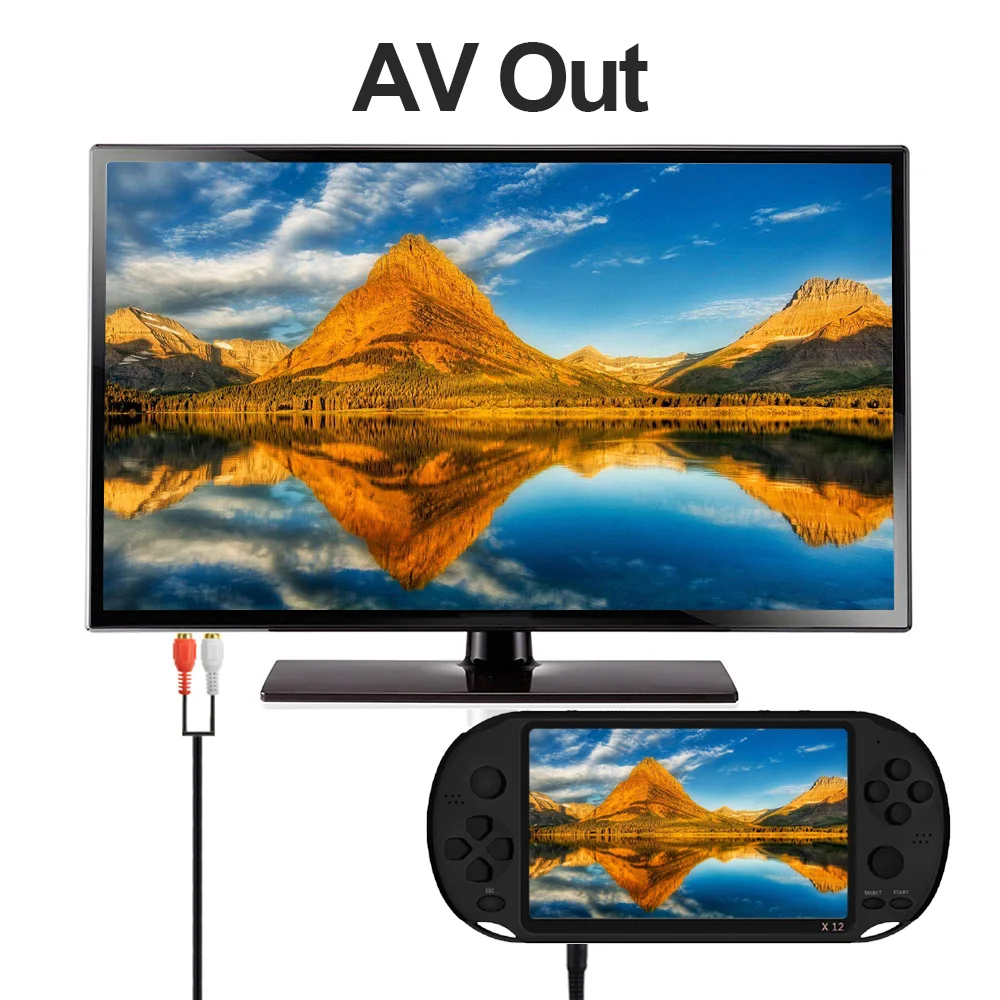X12 8G Handheld Game Video Game Consoles w/Double Rocker For GBA NES Games Support TF With 5.1" Screen Portable Game Console
X12 8G Handheld Game Video Game Consoles w/Double Rocker For GBA NES Games Support TF With 5.1" Screen Portable Game Console