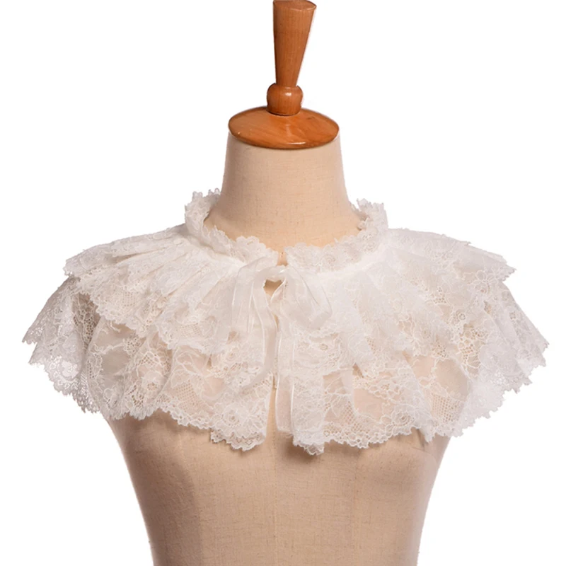 Elegant 2020 Women Detachable Collars for Women Ruffled Layers Off White Lace Apparel Accessories
Elegant 2020 Women Detachable Collars for Women Ruffled Layers Off White Lace Apparel Accessories