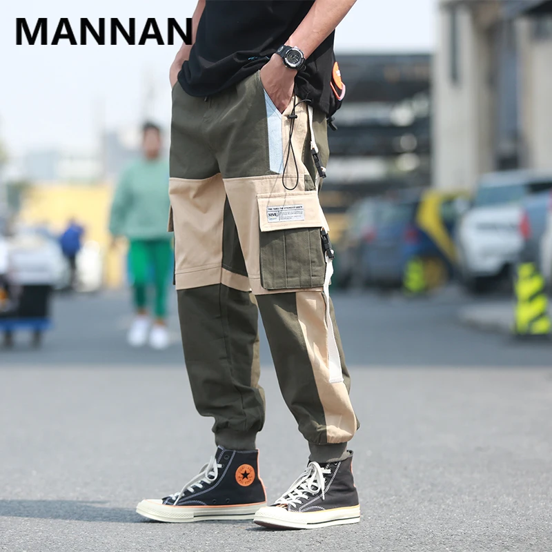 MANNAN Spring New Tooling Pants Men Fashion Contrast Color Stitching Casual Trousers Man Streetwear Wild Hip Hop Loose Overalls
MANNAN Spring New Tooling Pants Men Fashion Contrast Color Stitching Casual Trousers Man Streetwear Wild Hip Hop Loose Overalls