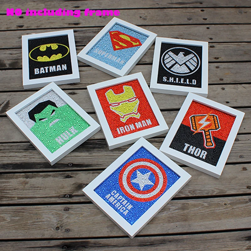 5D Diy diamond painting Superman Captain Hulk Ironman Diamond Painting 3 Sizes Shining Rhinestone Diamonds Cross Stitch 15x20cm
5D Diy diamond painting Superman Captain Hulk Ironman Diamond Painting 3 Sizes Shining Rhinestone Diamonds Cross Stitch 15x20cm
