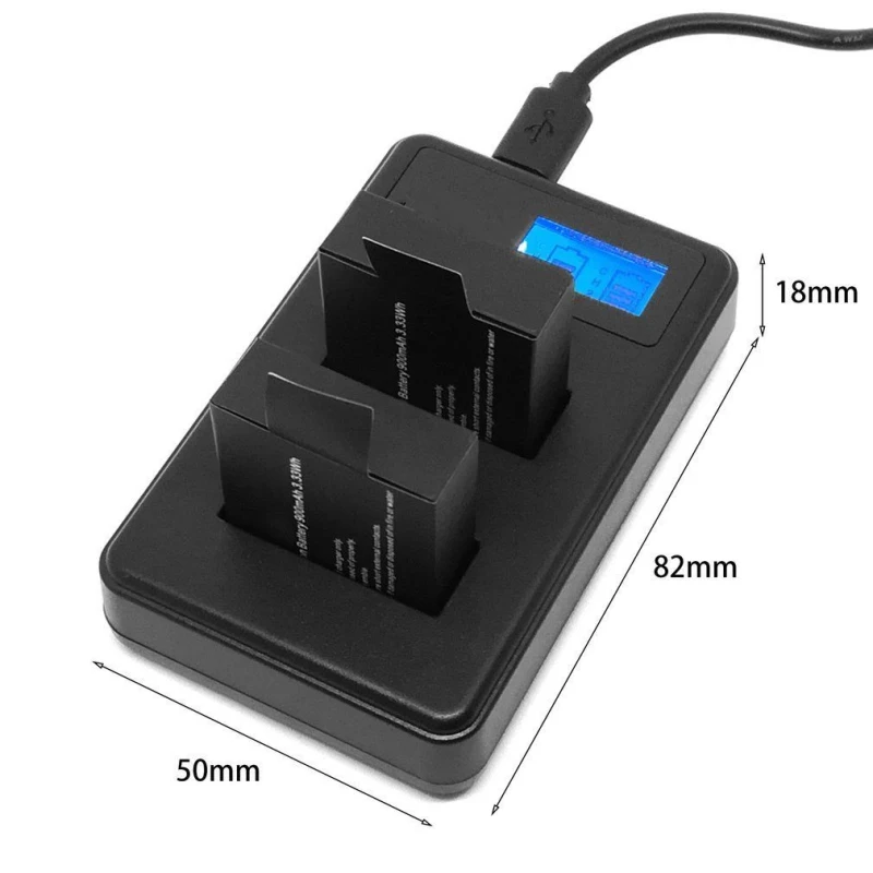 Dual Slot Charger LCD Screen Display for SJ4000 SJ5000 SJ9000 SJ8000 TUYU F60 Q3H EKEN H9 H9R H5S H6S H7S H8R Battery Charger
Dual Slot Charger LCD Screen Display for SJ4000 SJ5000 SJ9000 SJ8000 TUYU F60 Q3H EKEN H9 H9R H5S H6S H7S H8R Battery Charger