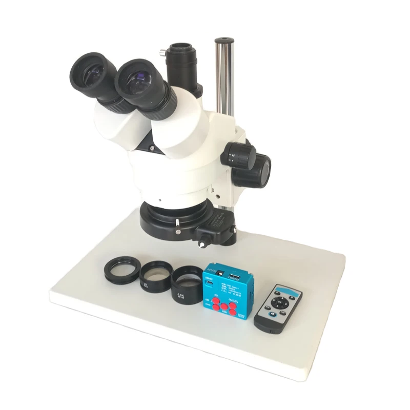 3.5X-90X Simul-focal Trinocular Stereo Microscope+30MP 1080P 60FPS HDMI USB Digital Video soldering Microscope Camera+144 Lights
3.5X-90X Simul-focal Trinocular Stereo Microscope+30MP 1080P 60FPS HDMI USB Digital Video soldering Microscope Camera+144 Lights