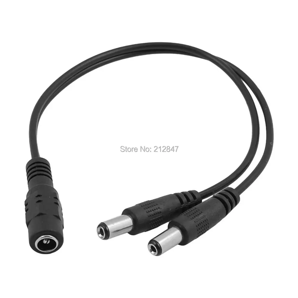 DC Power Splitter Cable 5.5x2.1mm Female 1 to 2 Male Plug for CCTV Camera Power Cords & Extension Cords
DC Power Splitter Cable 5.5x2.1mm Female 1 to 2 Male Plug for CCTV Camera Power Cords & Extension Cords
