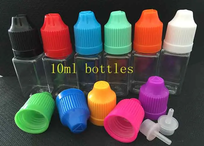 100pcs 10ml SquareE liquid oil Bottle Childproof Tamper Cap plastic oil Bottle dropper clear PET with long thin tip bottles
100pcs 10ml SquareE liquid oil Bottle Childproof Tamper Cap plastic oil Bottle dropper clear PET with long thin tip bottles