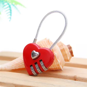1 Pc Resetable 3 Digits Padlock Security Combination Heart Lock Small Suitcase Padlock Red Color
1 Pc Resetable 3 Digits Padlock Security Combination Heart Lock Small Suitcase Padlock Red Color