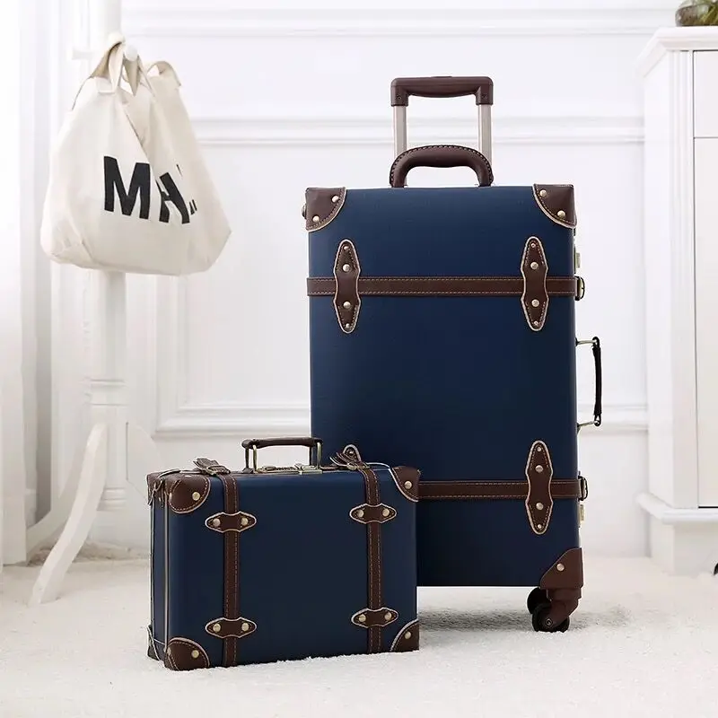 2018 New Men 2PCS/SET Vintage PP Travel Bag Rolling Luggage,12"20"22"24"inch Women Retro Trolley Suitcase On Universal Wheels
2018 New Men 2PCS/SET Vintage PP Travel Bag Rolling Luggage,12"20"22"24"inch Women Retro Trolley Suitcase On Universal Wheels