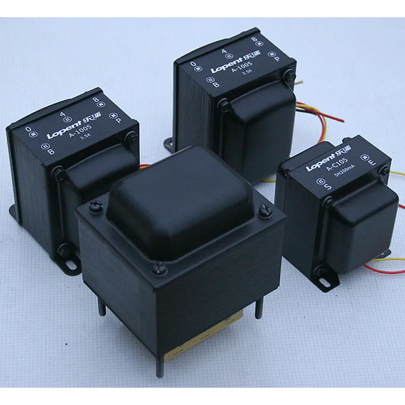 a pair Lopent A Series 3.5K 25W Single-Ended Transformer A-1005 Output Cow, EI86 Stack Thickness 45mm Inductance: 28H
a pair Lopent A Series 3.5K 25W Single-Ended Transformer A-1005 Output Cow, EI86 Stack Thickness 45mm Inductance: 28H