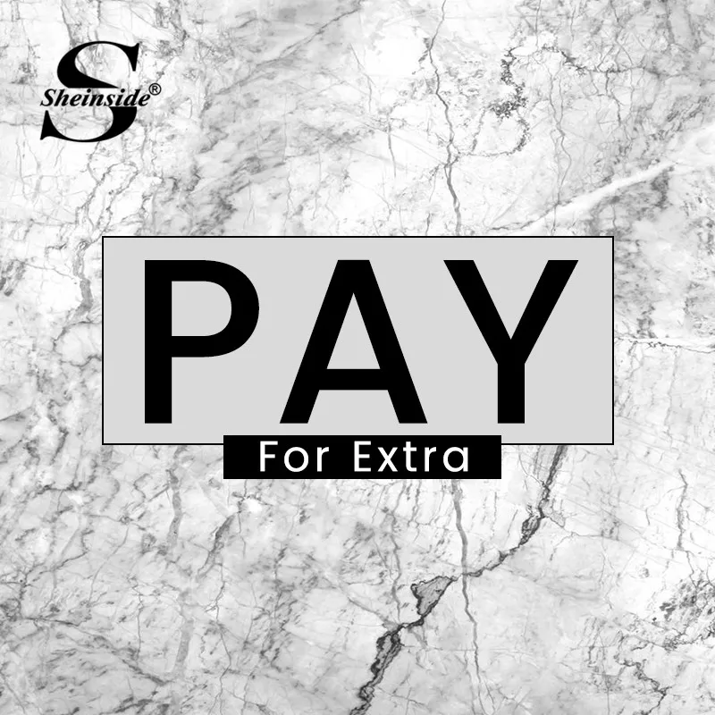 Sheinside Pay for Extra (pay for shipping or extra fee ) Please Do Not Pay If Not Negotiated
Sheinside Pay for Extra (pay for shipping or extra fee ) Please Do Not Pay If Not Negotiated