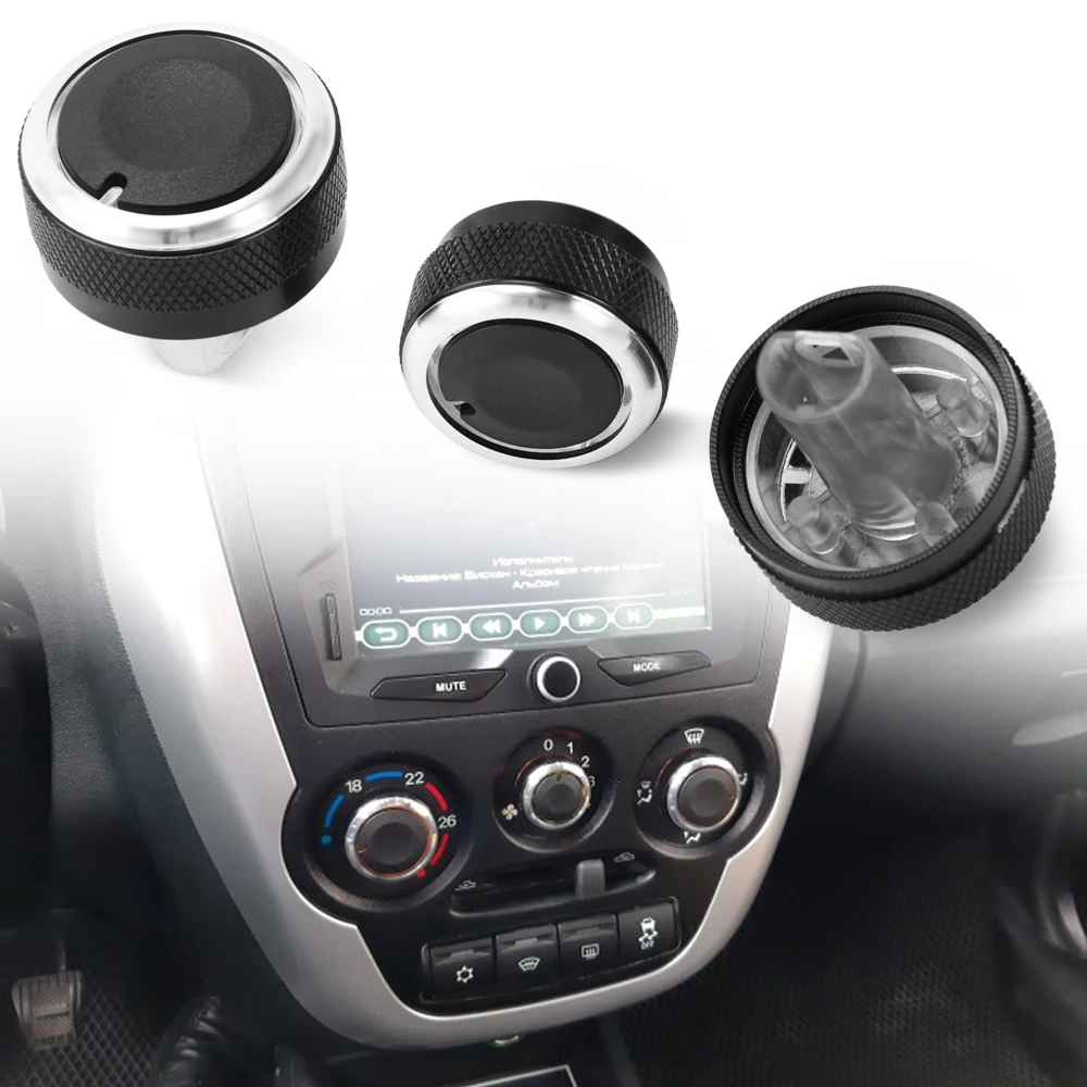 3pcs per set Car Styling Air Conditioning Knob AC Heat Control Switch Button For Lada Granta | Автомобили и мотоциклы