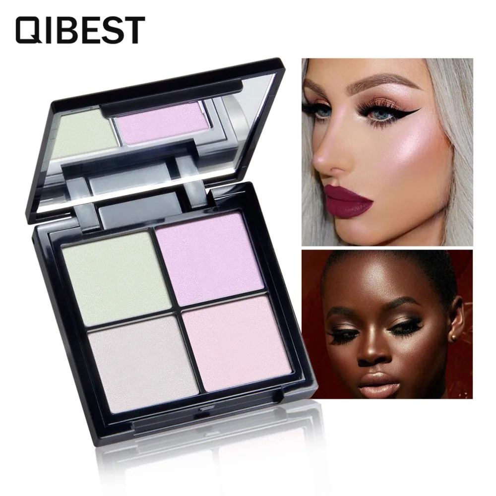 QIBEST Brand 4 Color In One Highlighter Powder Multifunction Trimming Eye Makeup Palette Long Lasting Makeup Iluminador Glow Kit
QIBEST Brand 4 Color In One Highlighter Powder Multifunction Trimming Eye Makeup Palette Long Lasting Makeup Iluminador Glow Kit