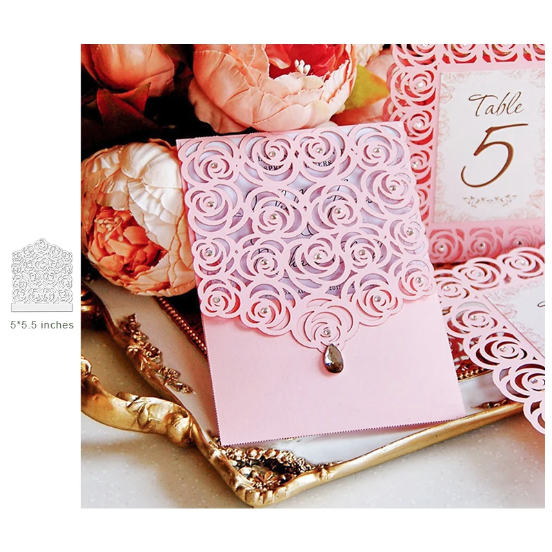 Rose Wedding Die Metal Cutting Dies Scrapbooking Craft Dies Cut for DIY Paper Cards Making Valentine's Day Love Decoration
Rose Wedding Die Metal Cutting Dies Scrapbooking Craft Dies Cut for DIY Paper Cards Making Valentine's Day Love Decoration