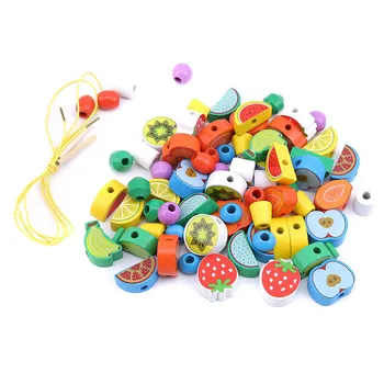 Fruit Cake Rope Beaded DIY Baby Handmade Enlightenment Educational Wooden Toys To Give Children The Best Enlightenment Toys
Fruit Cake Rope Beaded DIY Baby Handmade Enlightenment Educational Wooden Toys To Give Children The Best Enlightenment Toys