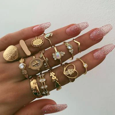 10 Pcs/set Vintage Jesus Snake Shape Animals Rings Set Gold Crystal Joint Midi Kunckle Ring Wedding Party Jewelry Accessories
10 Pcs/set Vintage Jesus Snake Shape Animals Rings Set Gold Crystal Joint Midi Kunckle Ring Wedding Party Jewelry Accessories