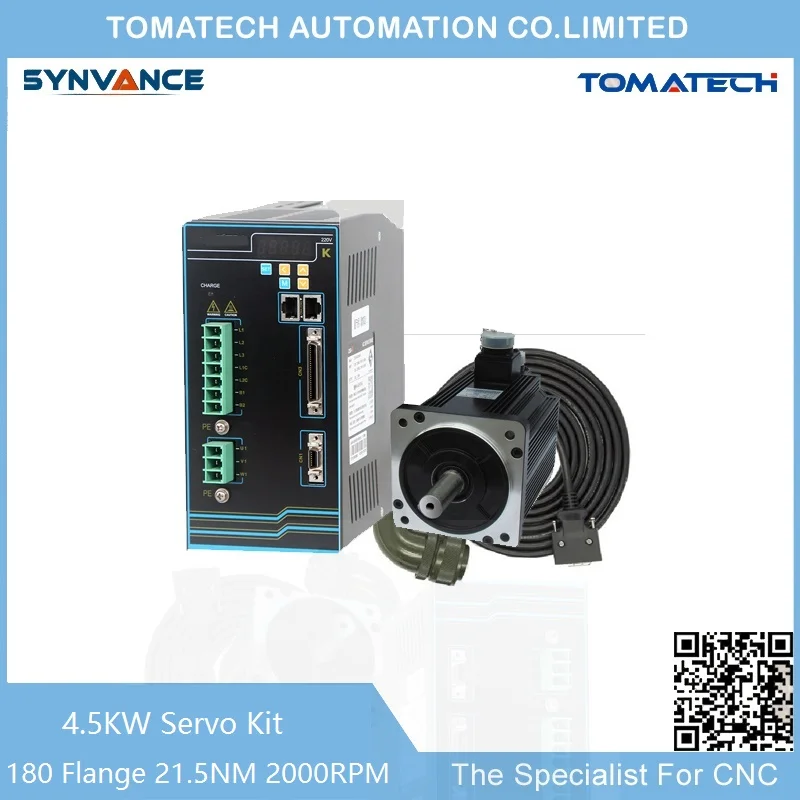 Large power 180mm flange 4.5KW 2000rpm 21.5nm 180ST-M21520 servo motor and servo driver
Large power 180mm flange 4.5KW 2000rpm 21.5nm 180ST-M21520 servo motor and servo driver