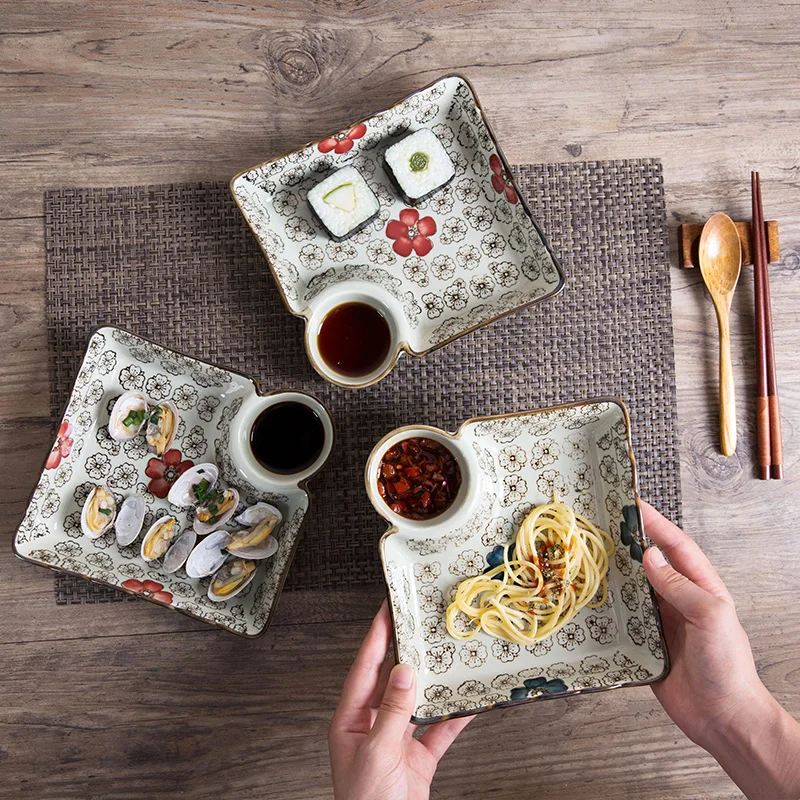 Home with vinegar plate ceramic dumpling domestic dumplings creative Japanese tableware small fruit plate
Home with vinegar plate ceramic dumpling domestic dumplings creative Japanese tableware small fruit plate