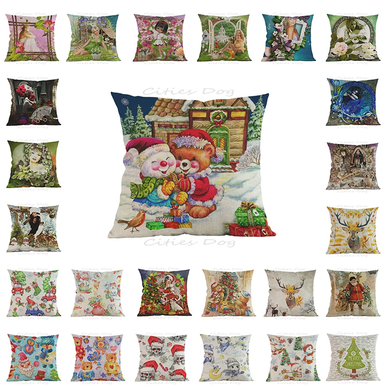 Cartoon anime Decorative Pillow Cushion Christmas Pillows cushions wedding decoration supplies cojines Santa Claus decorations
Cartoon anime Decorative Pillow Cushion Christmas Pillows cushions wedding decoration supplies cojines Santa Claus decorations